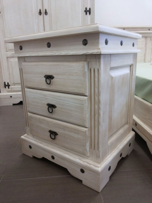 Тумба прикроватная Викинг 02 (браширование) фото Тумба прикроватная Викинг 02 (браширование). Фото №2