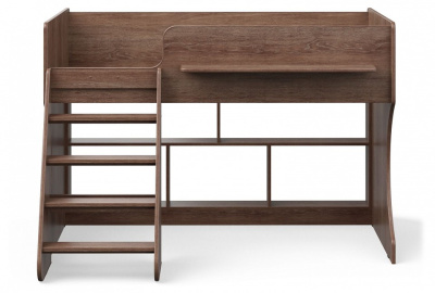 Кровать-чердак Р436 Капризун 2, древесина коричневая светлая дуб. Фото