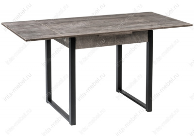 Стол деревянный Форли дуб рошелье / черный матовый. Фото