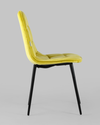 Стул Тейлор велюр желтый фото Стул Тейлор велюр желтый. Фото