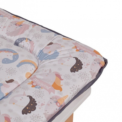 Матрас пеленальный Polini kids Волшебный Единорог, серый. Фото №4