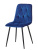 Стул C-1333 синий UF910-19/матовый черный фото Стул C-1333 синий UF910-19/матовый черный. Фото №2