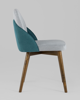 Стул HELGA светло-серый/бирюзовый 2 шт.. Фото №4