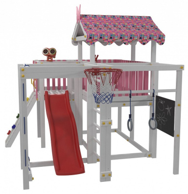 Комплекс игровой ДК3Р, розовый, серый фото Комплекс игровой ДК3Р, розовый, серый. Фото №3