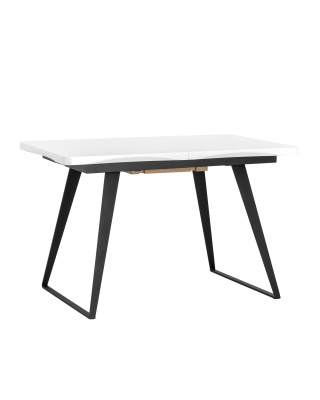 Стол обеденный Йорк раскладной 120-160*80 белый. Фото №2