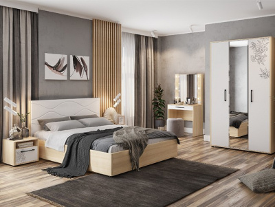 Зара Шкаф 3-створчатый дуб сонома/белый фото Зара Шкаф 3-створчатый дуб сонома/белый. Фото