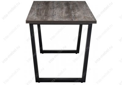 Стол деревянный Эльпатия 150 дуб рошелье / черный матовый. Фото