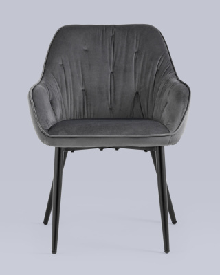 Стул Алекса велюр серый. Фото №5