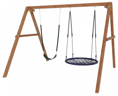 Качели детские Р911-23, коричневый. Фото