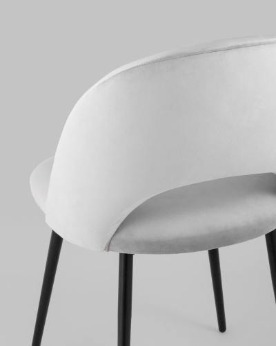 Стул Меган велюр светло-серый. Фото №8