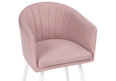 Стул Валета пыльно-розовый /  белый. Фото №5