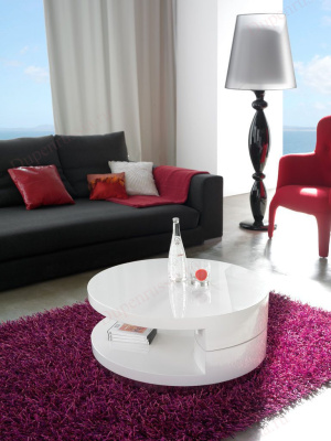 Стол журнальный DUPEN CT-042 белый. Фото №3