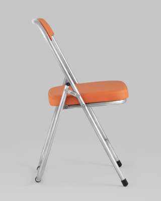 Стул складной ДЖОН металлик, оранжевый. Фото №4