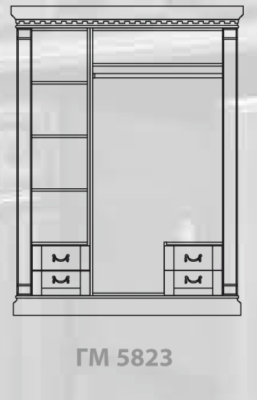 Шкаф для одежды Ривьера ГМ 5823. Фото