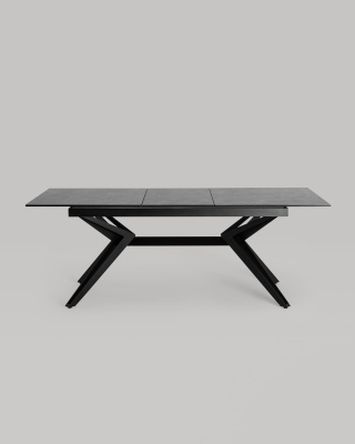 Стол обеденный Олимпия раскладной 160-210*90 керамика темная. Фото №5