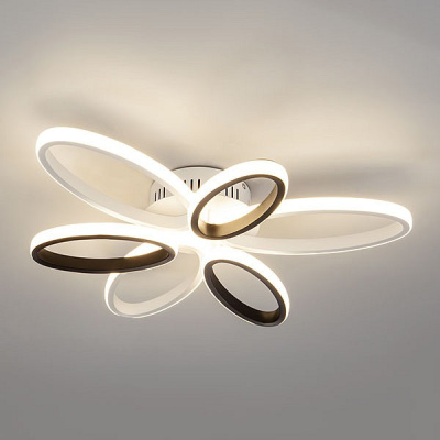 Потолочная люстра Eurosvet Blade 90137/6 белый/чёрный 65W. Фото №2