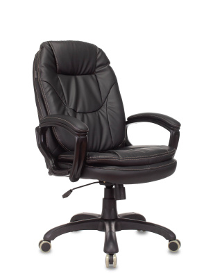 Кресло руководителя Бюрократ CH-868N черный эко.кожа крестовина пластик фото Кресло руководителя Бюрократ CH-868N черный эко.кожа крестовина пластик. Фото №2