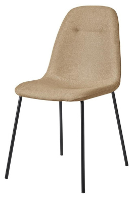 Стул C-1101 бежевый/матовый черный. Фото