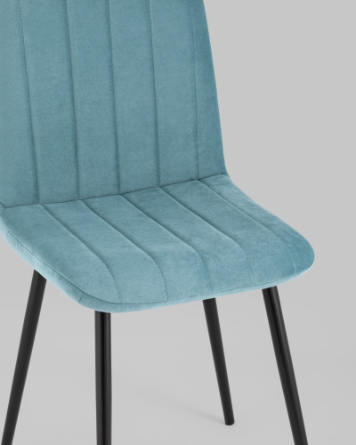 Стул Easy велюр пыльно-голубой фото Стул Easy велюр пыльно-голубой. Фото №10