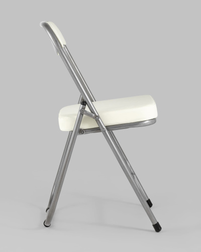 Стул складной ДЖОН металлик, слоновая кость. Фото №4