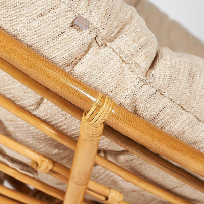 Кресло-качалка плетёное Papasan 23/01B + Подушка Honey. Фото №4