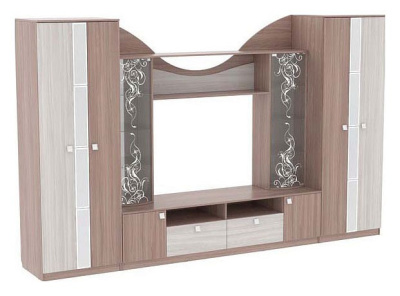 Гармония Шкаф 2-створчатый ясень шимо темный/ясень шимоСветлый фото Гармония Шкаф 2-створчатый ясень шимо темный/ясень шимоСветлый. Фото