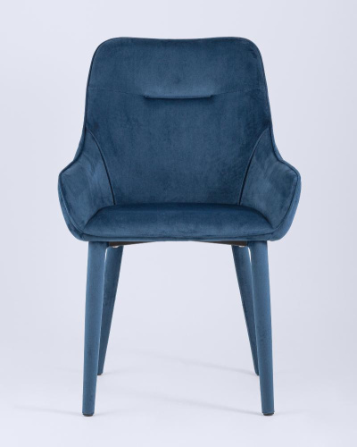 Стул Диана сине-зеленый ножки велюр фото Стул Диана сине-зеленый ножки велюр. Фото №4