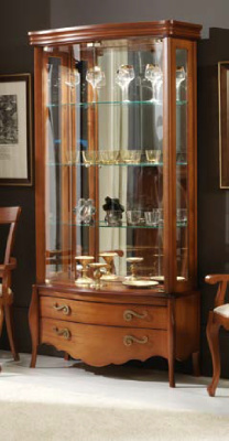 Витрина 2-дверная с лампой 485. Фото