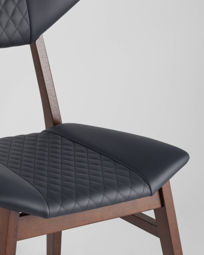 Стул обеденный TOR синий ПУ 4 шт.. Фото №9