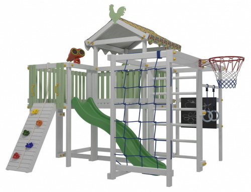Комплекс игровой ДК3Б, бирюзовый, серый. Фото №7