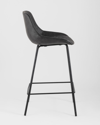 Стул полубарный TEXAS экокожа серый фото Стул полубарный TEXAS экокожа серый. Фото №4