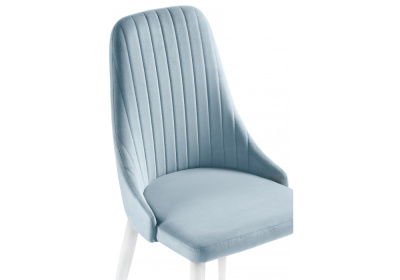 Стул Kora light blue / white фото Стул Kora light blue / white. Фото №5
