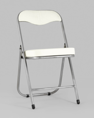 Стул складной ДЖОН металлик, слоновая кость. Фото №3